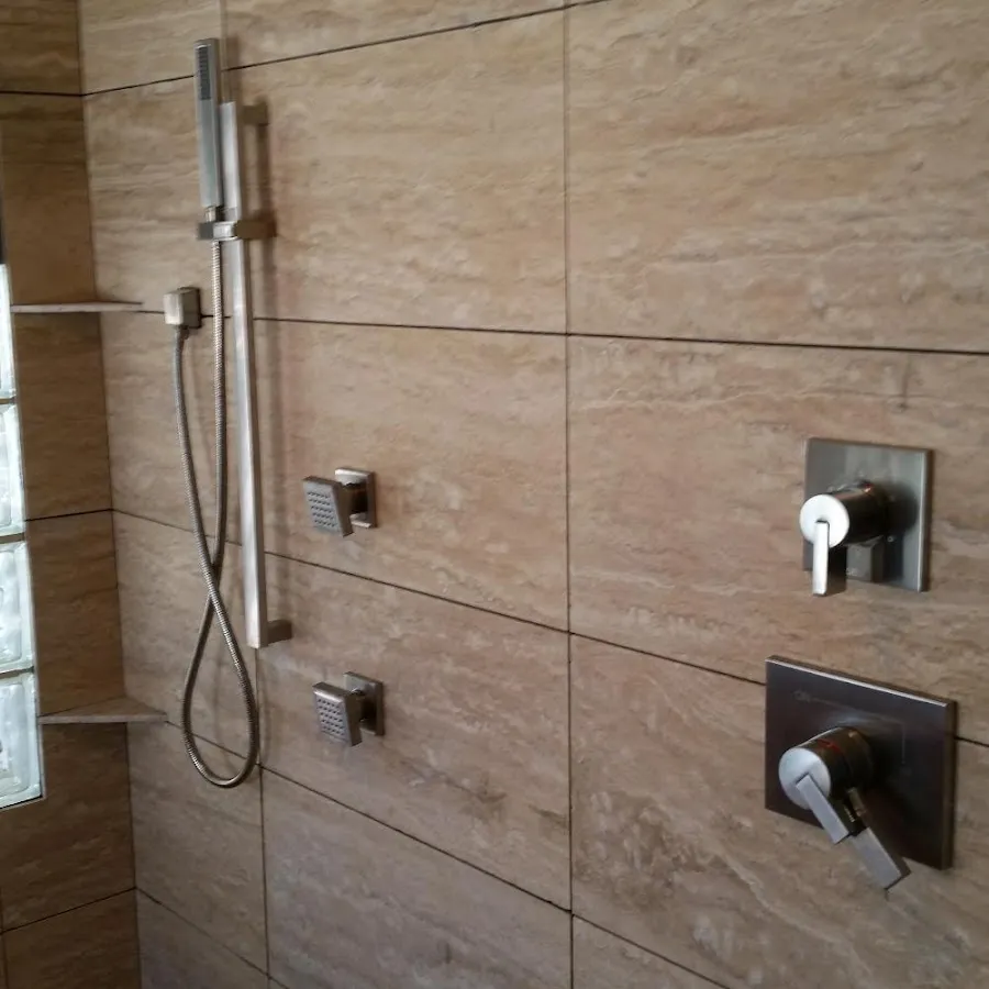 Shower fixture installation for Water Heater Replacement in Waterboro